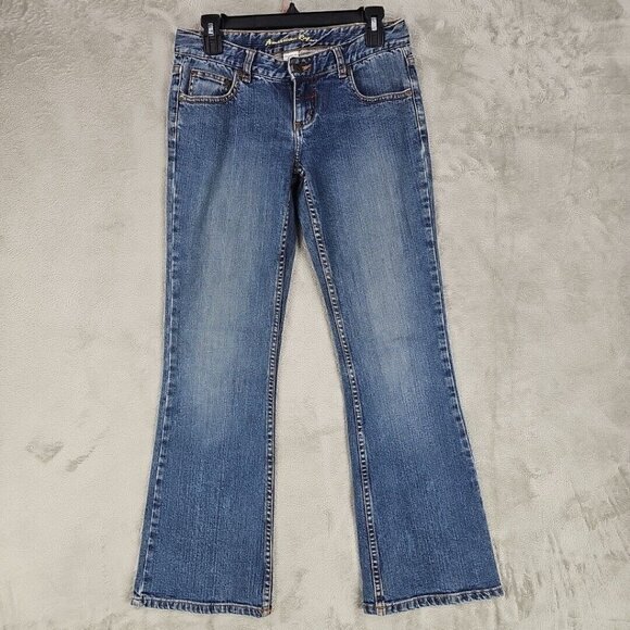 Vintage Y2K American Rag Jeans Womens Size 3 Low Rise Flare Grunge 2000s Denim - Picture 1 of 12